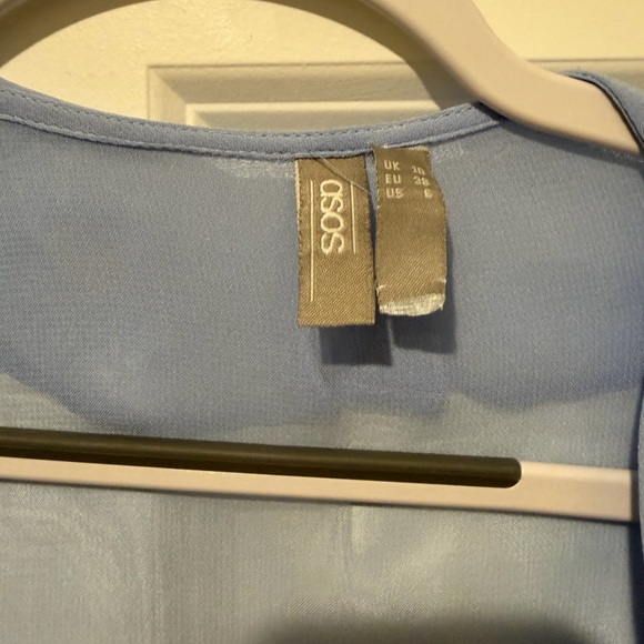 ASOS Light Blue Ruffle Blouse - Picture 4 of 5